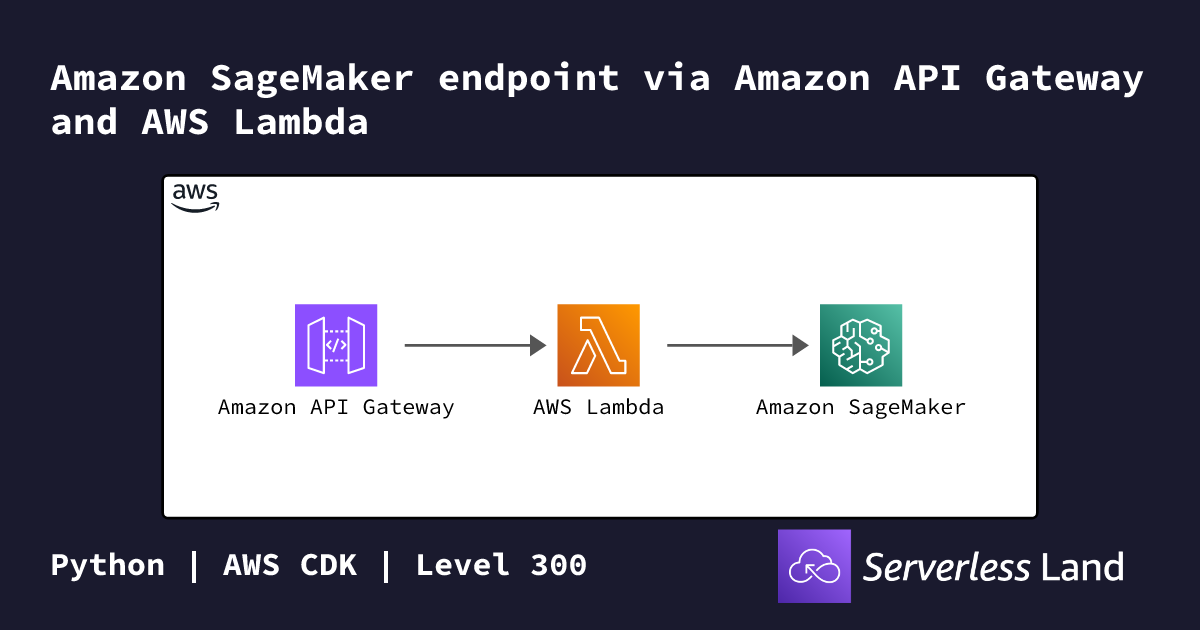 Amazon SageMaker endpoint via Amazon API Gateway and AWS Lambda ...