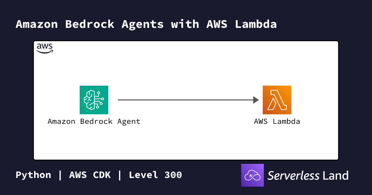 Amazon Bedrock Agents with AWS Lambda | Serverless Land