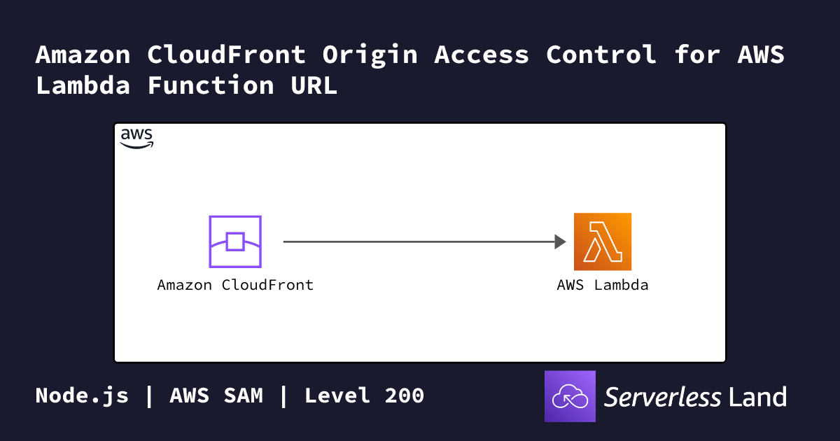 Amazon CloudFront Origin Access Control for AWS Lambda Function URL ...