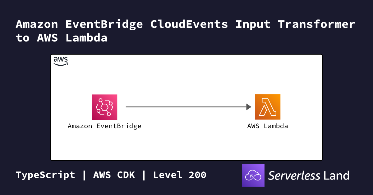 Amazon EventBridge CloudEvents Input Transformer to AWS Lambda ...