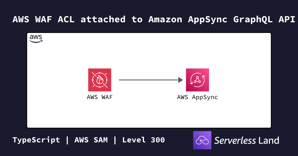 AWS WAF ACL attached to Amazon AppSync GraphQL API | Serverless Land